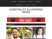 Tablet Screenshot of hospitalityandcateringnews.com